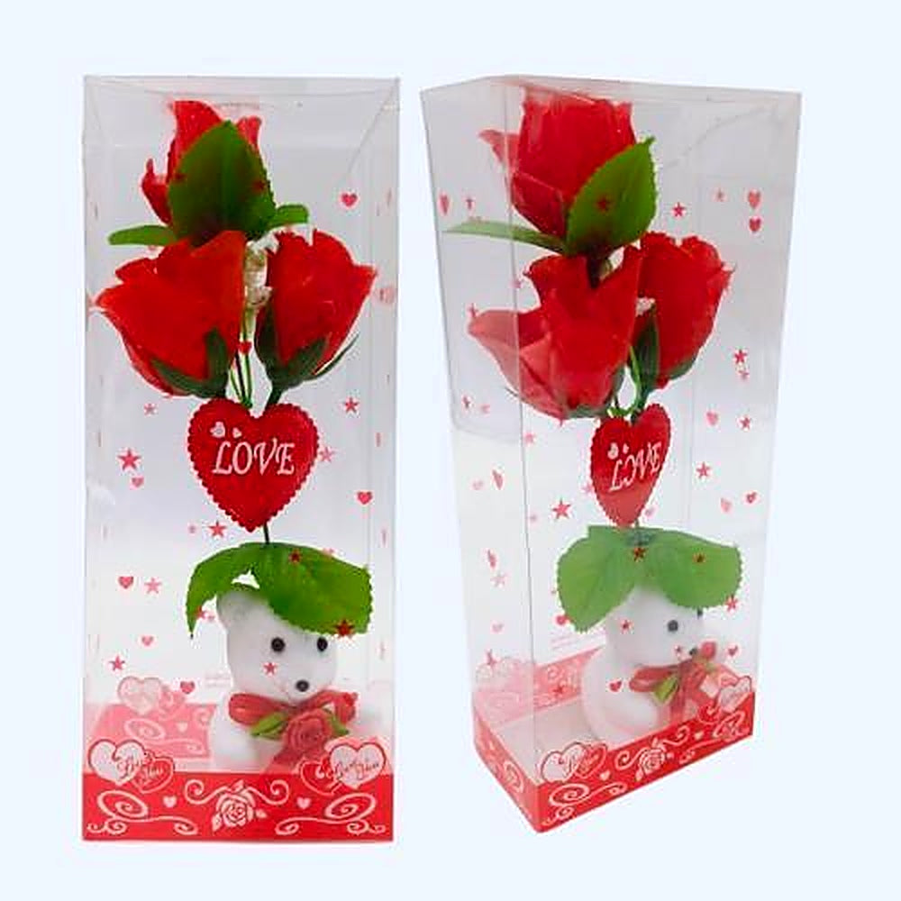 ADORNO PELUCHE CON FLOR EN E R4564