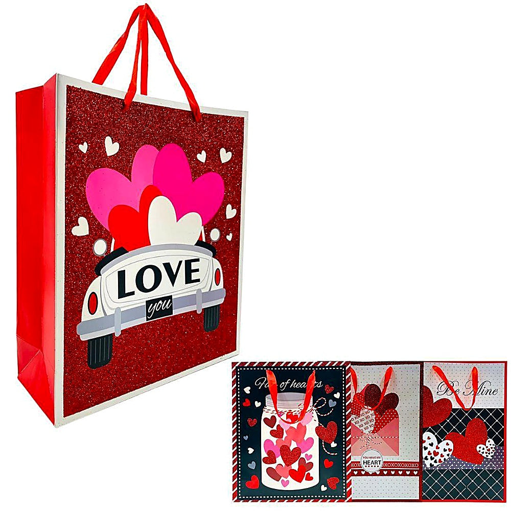 BOLSA DE REGALO CORAZON 2 26X R6092-2