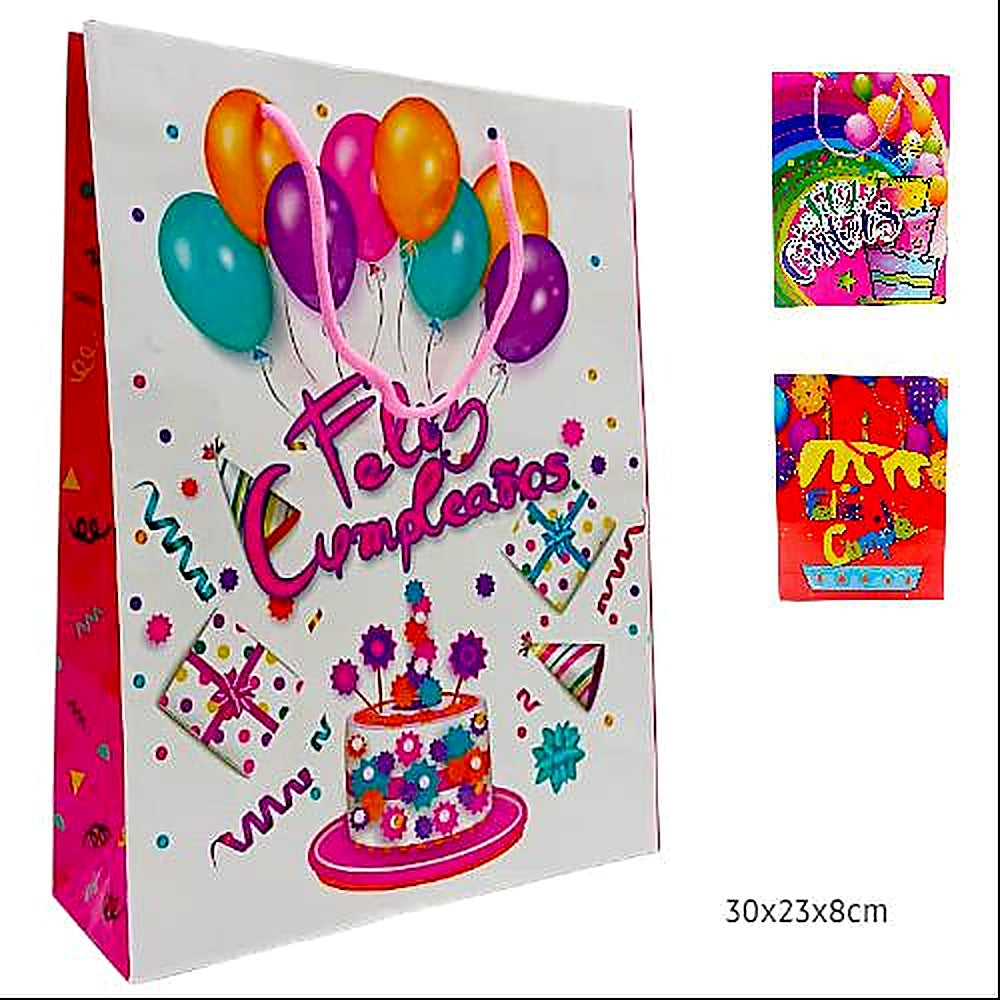 BOLSA DE REGALO FELIZ CUMPL. 3 R6099-3