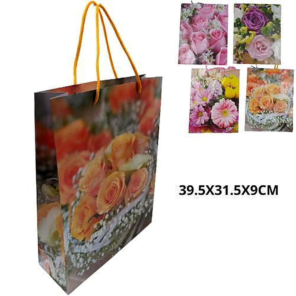 BOLSA DE REGALO FLORES SURT. 3 R6098-3