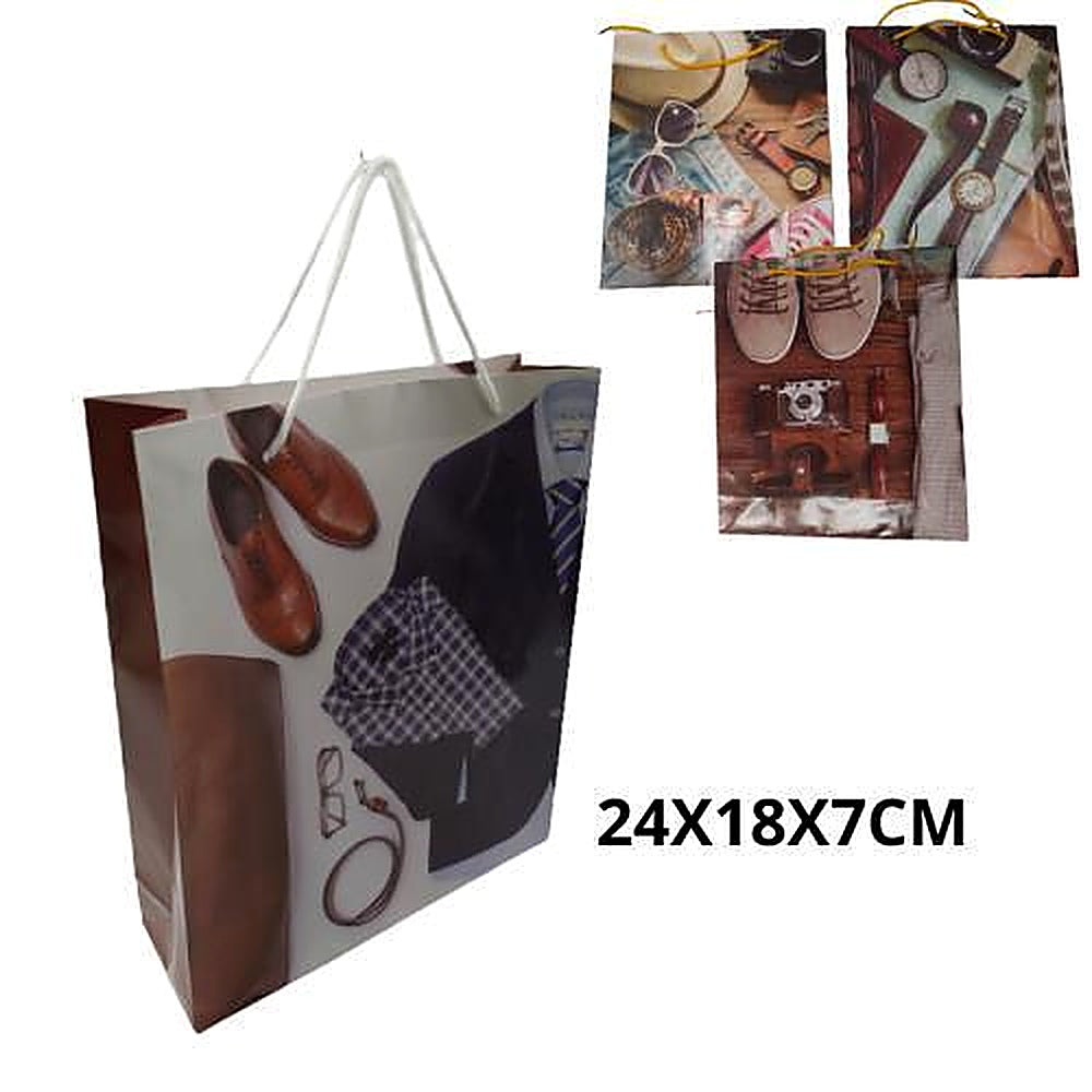 BOLSA DE REGALO HOMBRE 24X18 R6094-1
