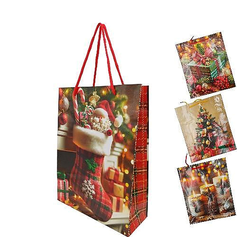 BOLSA DE REGALO NAVIDAD 24X18 R6130-1
