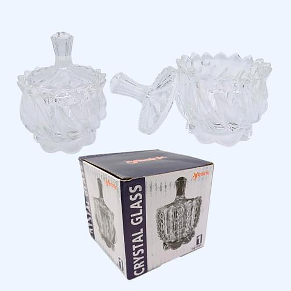BOMBONERA DE CRISTAL 12X8CM R4681