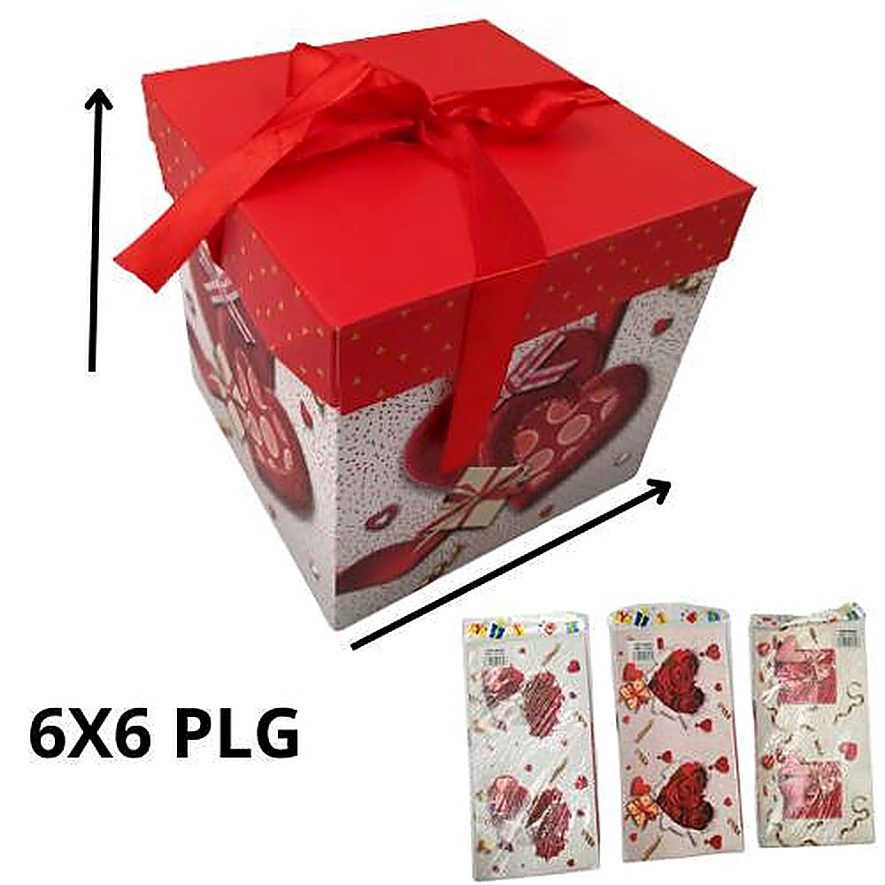 CAJAS 15X15X15CM 300G CORAZON R6082