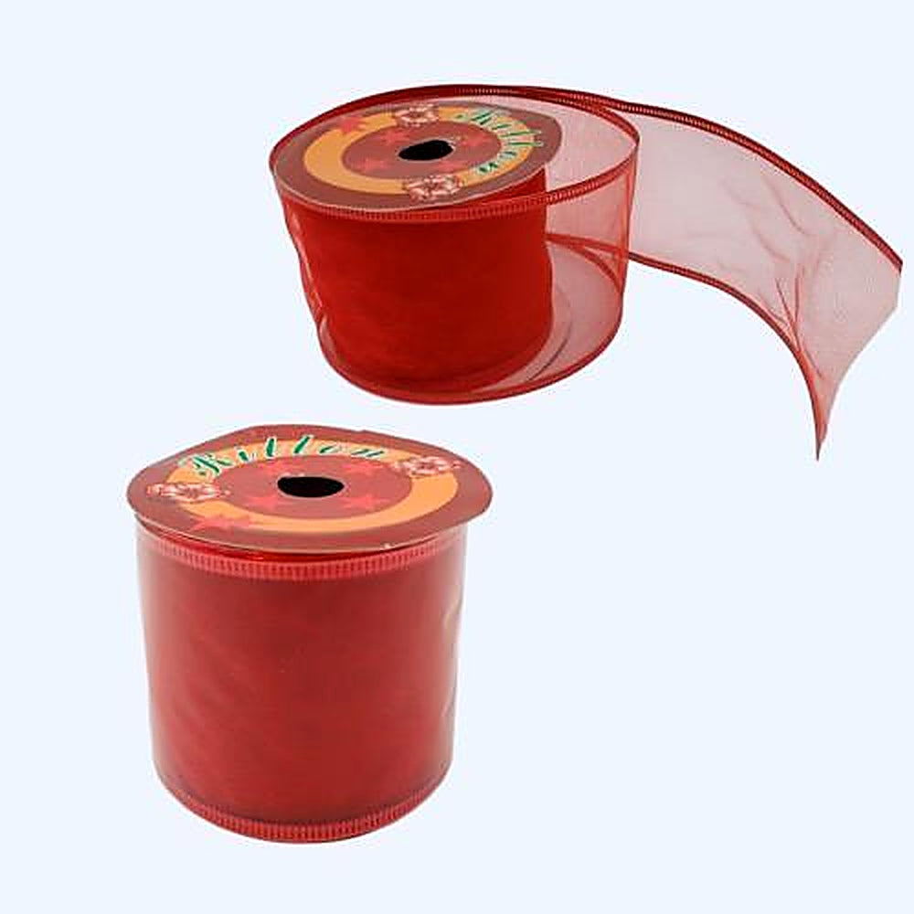 CINTA ROJA ORILLA DORADA 6.35C R6316