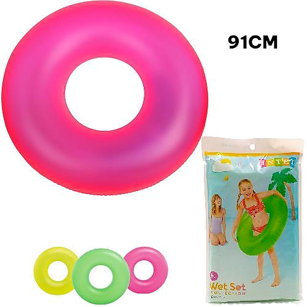 INTEX FLOTADOR 91CM ARO NEON 59262NP