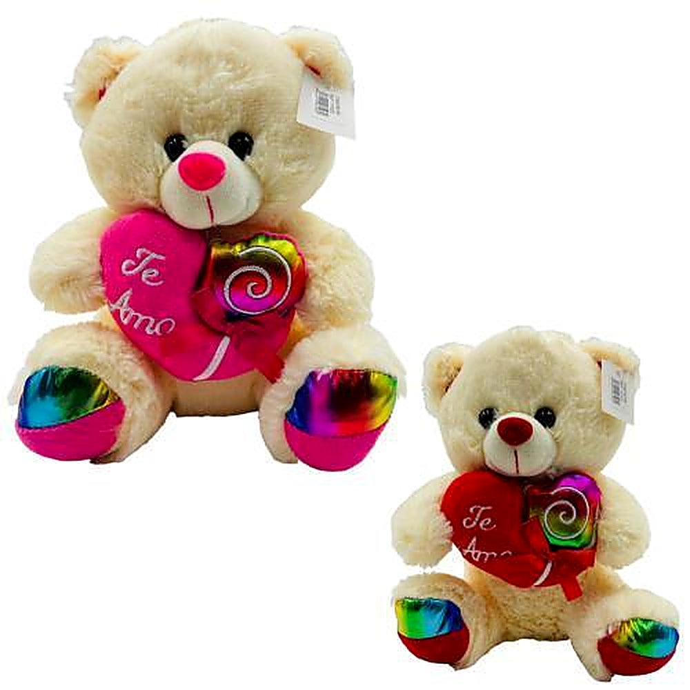 PELUCHE 25CM OSO CORAZON ARC R6106