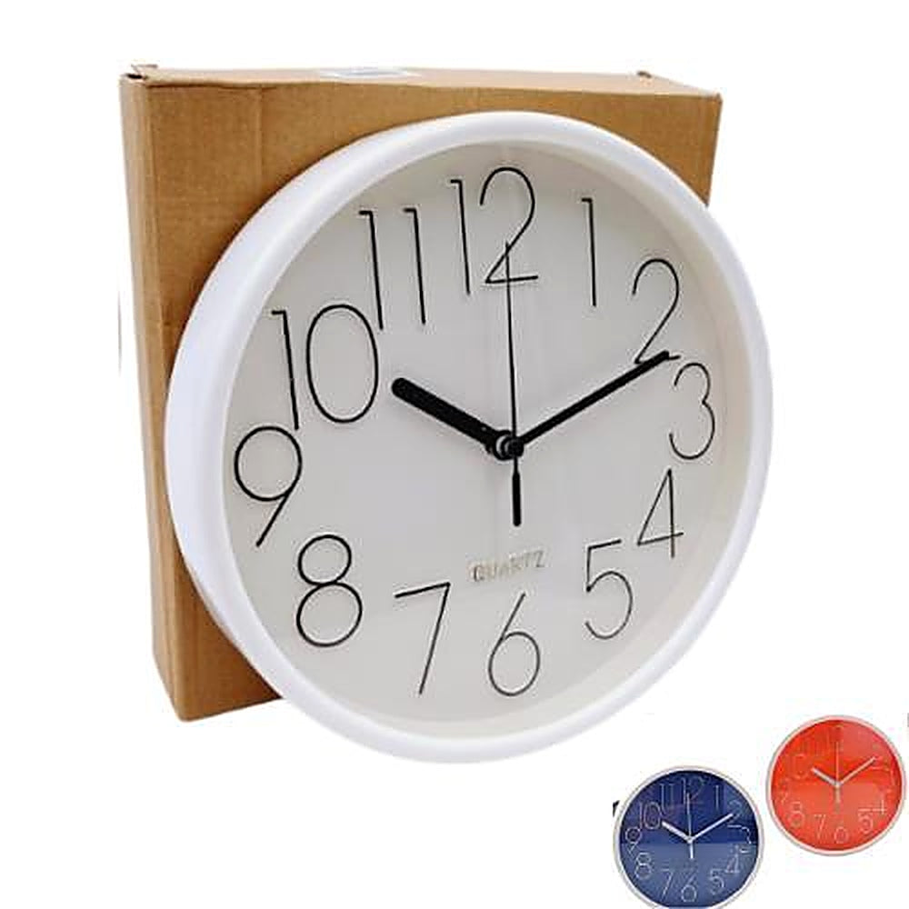 RELOJ PARED 20CMS REDONDO R4507