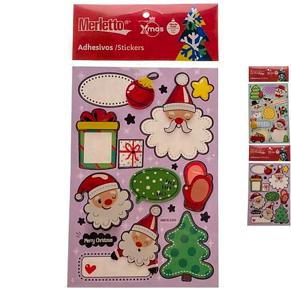 STICKERS NAVIDAD MERLETTO 784-7144539
