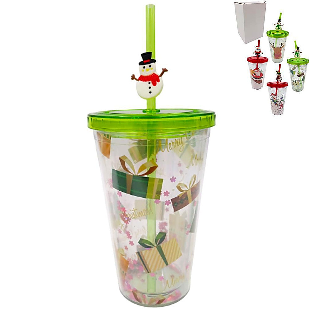 VASO 450ML NAVIDAD 16X10X6.5C R6125