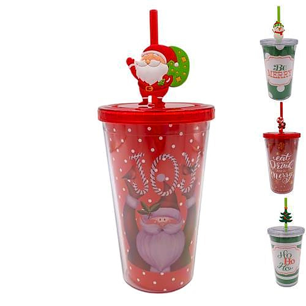 VASO ACRILICO 450ML NAVIDAD L R6068