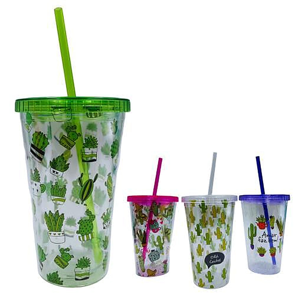 VASO ACRILICO CON TAPA CAPTUS R5247