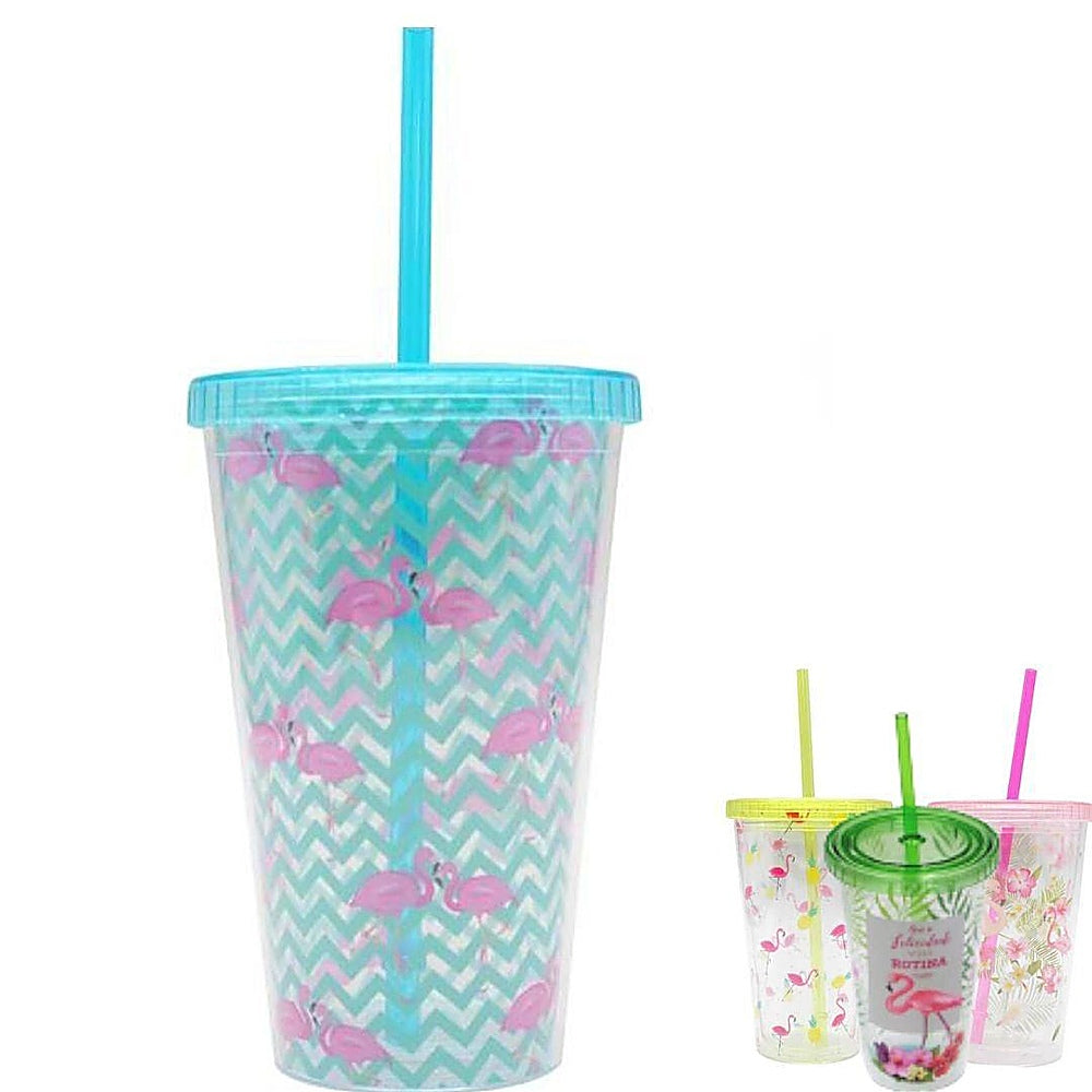 VASO ACRILICO CON TAPA FLAME R5246