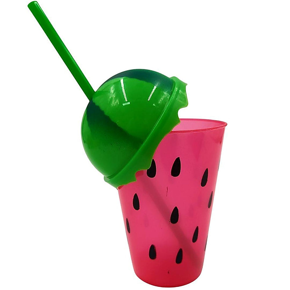 VASO PLASTICO 12CM SANDIA Y FR R5205