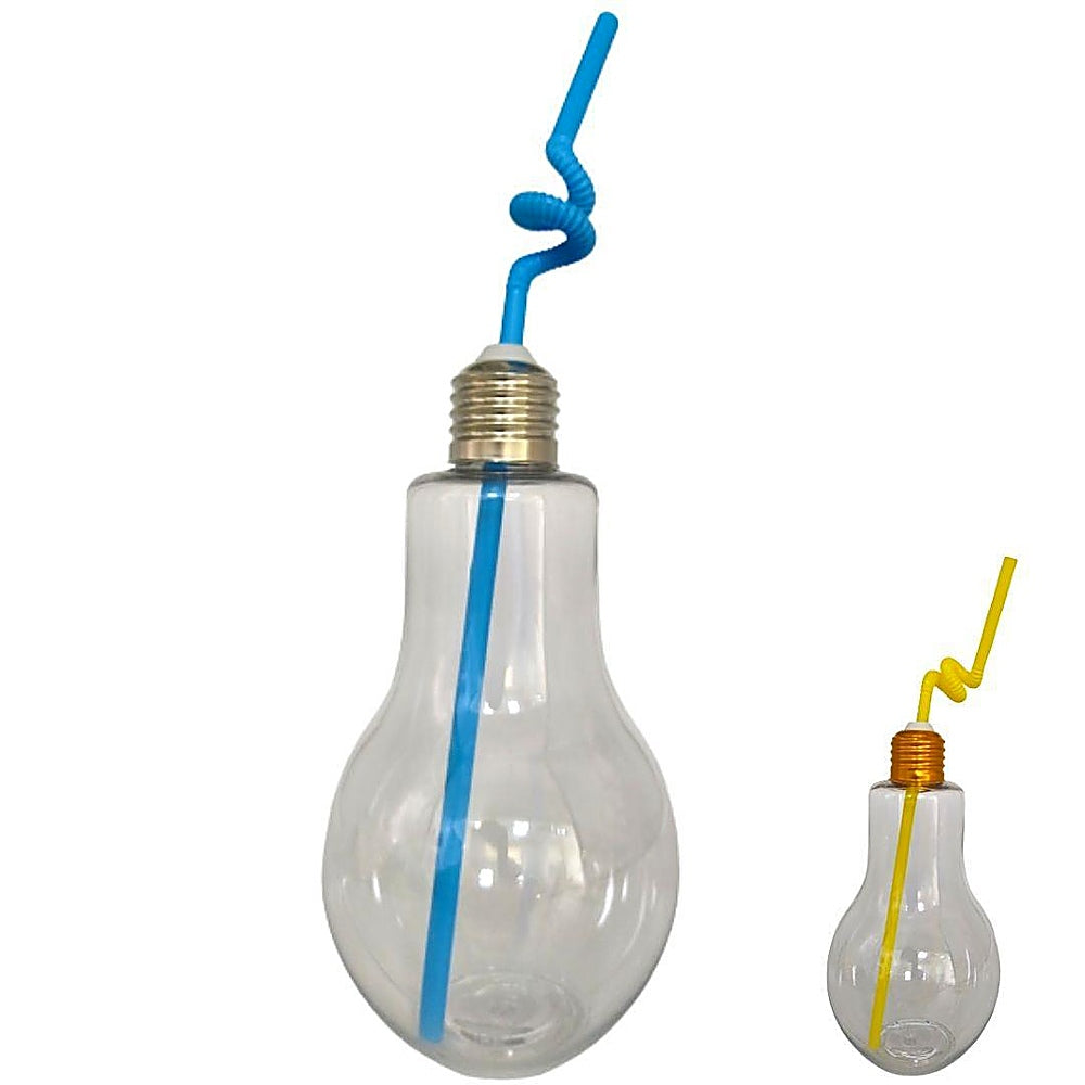 VASO PLASTICO BOMBILLO 400ML R6002
