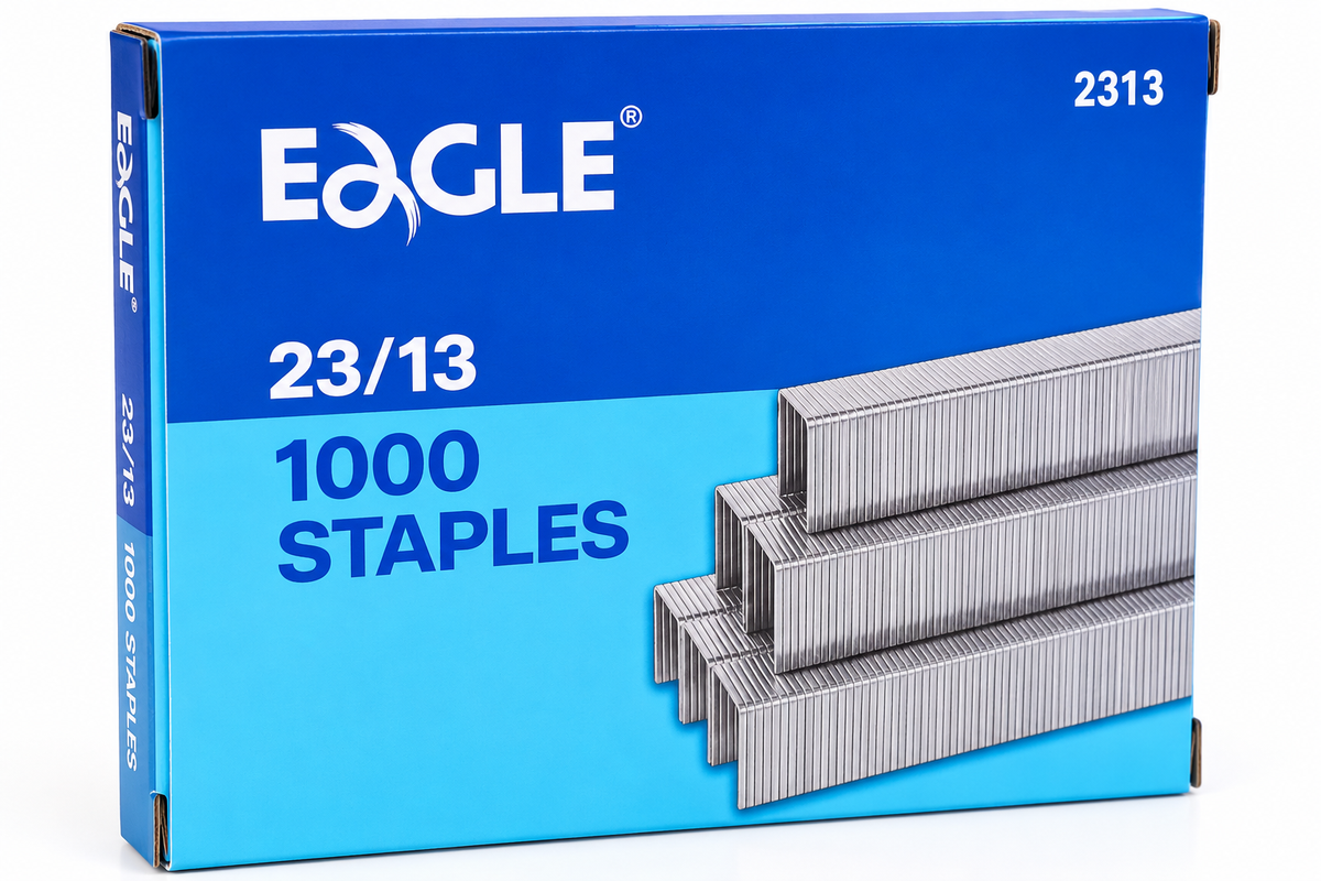 Grapas Industriales Eagle 23/13 – Caja de 1,000 Unidades