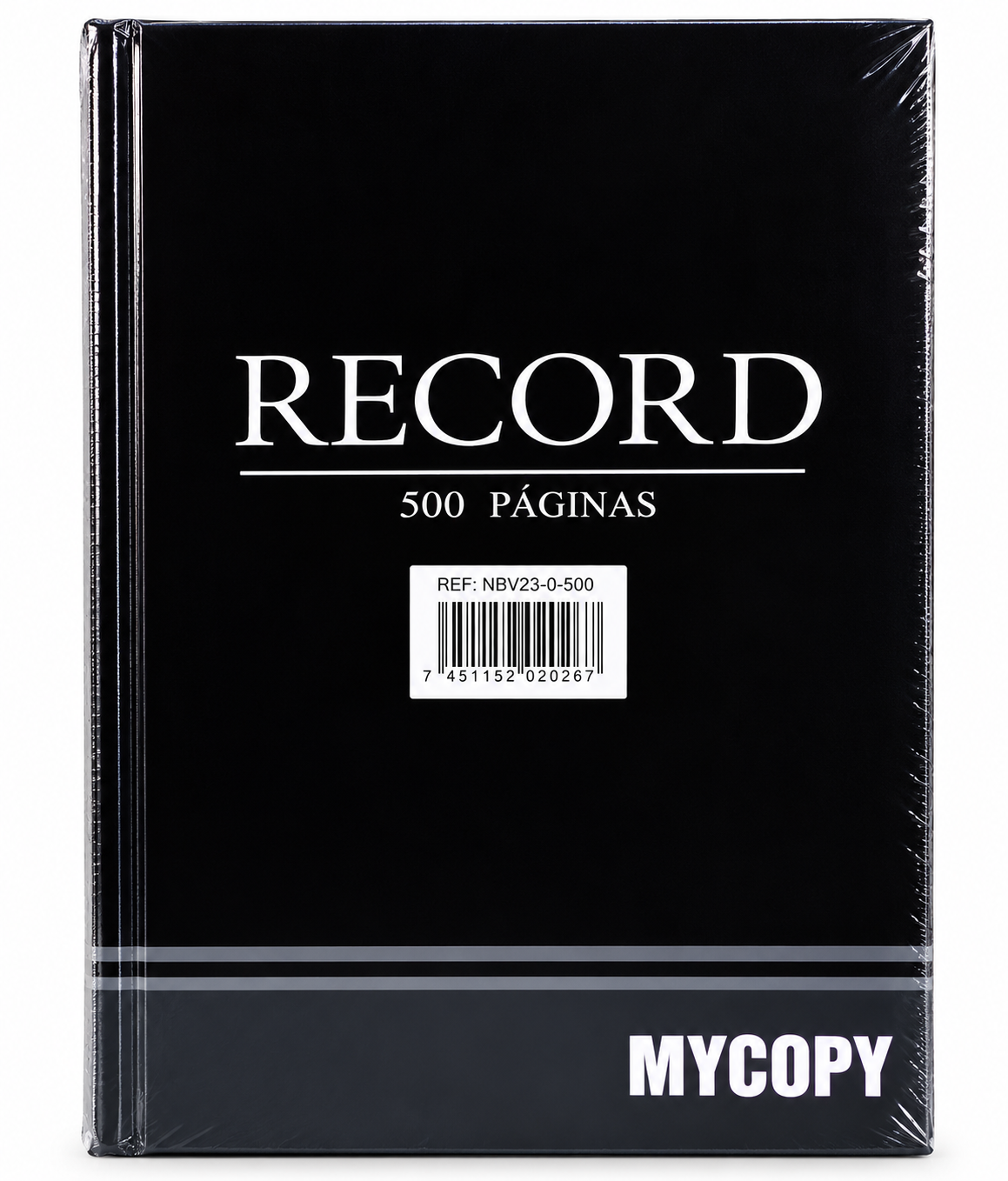Libro Récord MYCOPY de 500 Páginas – Tapa Dura Negro