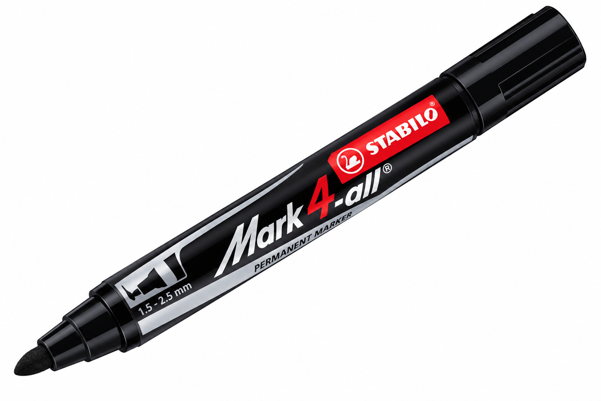 Marcador Permanente STABILO Mark-4-all Negro