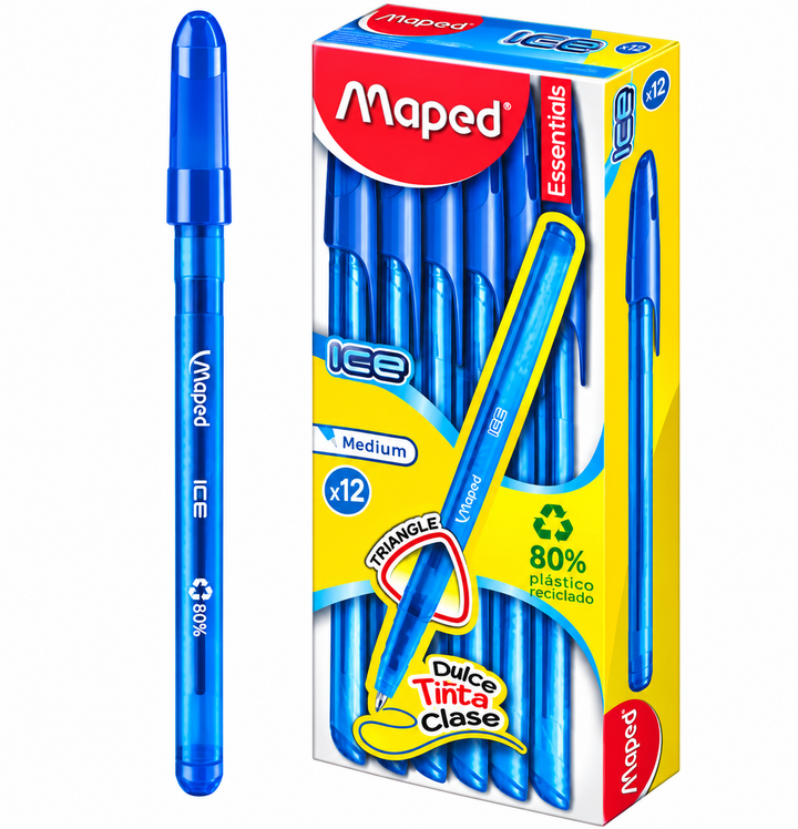 Lapicero Maped ICE Azul – Punta Media