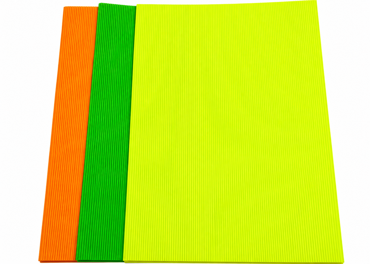 Cartón Corrugado Fluorescente para Manualidades