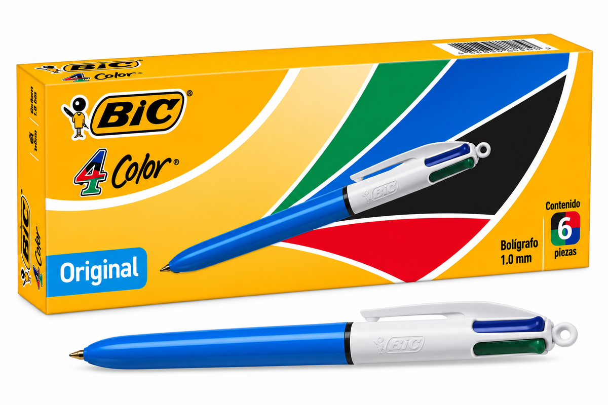 Bolígrafo BIC 4 Colores Original