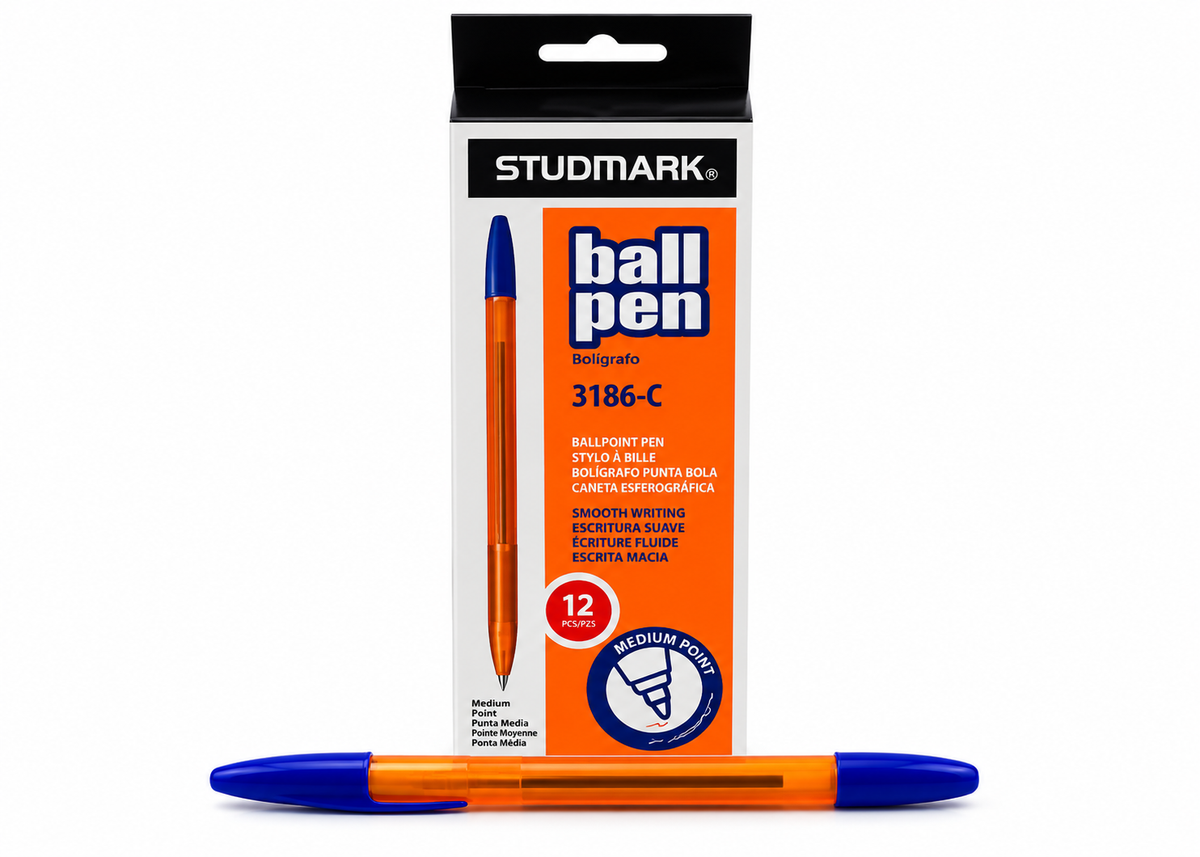 Bolígrafo Studmark Ball Pen 3186-C – Azul