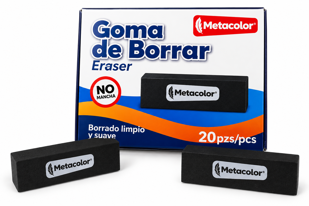 Goma de Borrar Metacolor – Caja de 20 unidades