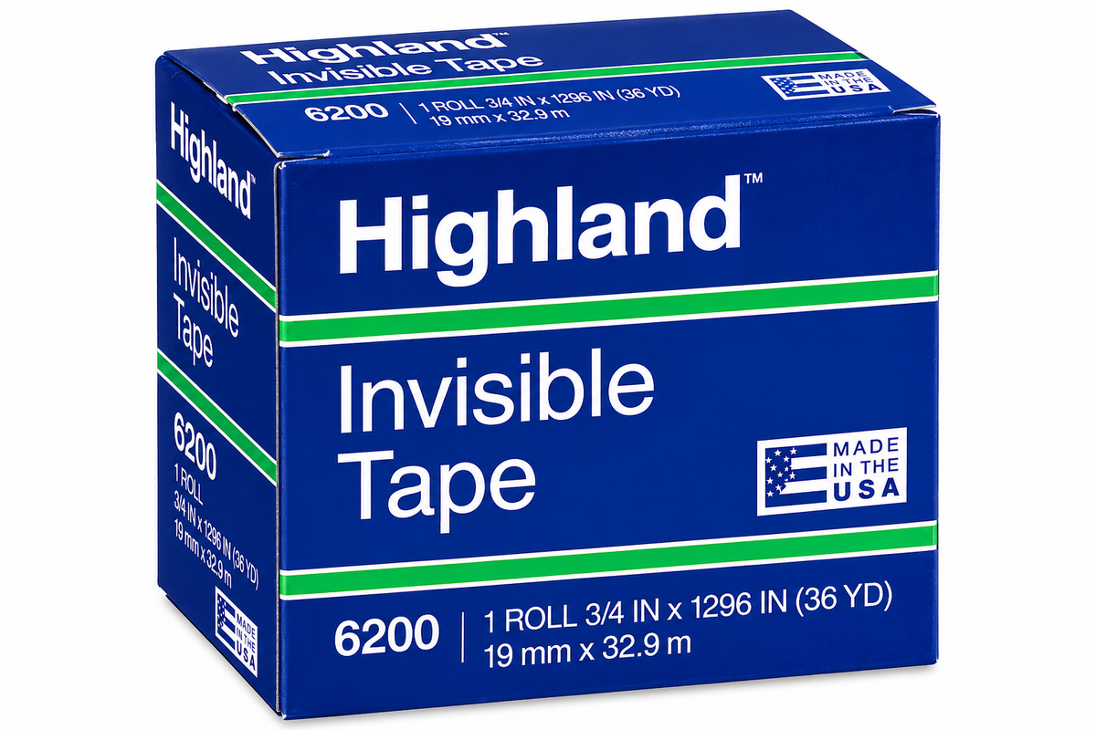 Cinta Adhesiva Invisible Highland 3/4"
