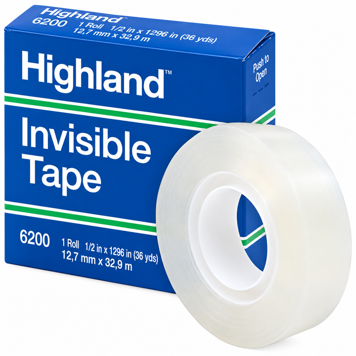 Cinta Adhesiva Transparente Highland 1/2"