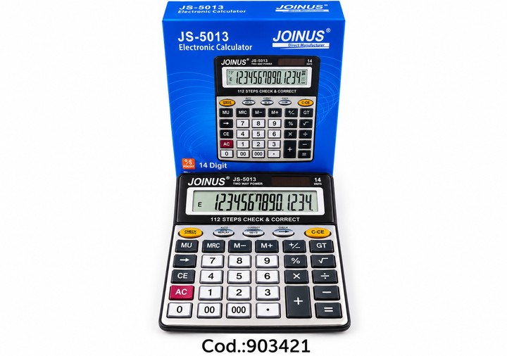 Calculadora Electrónica JOINUS JS-5013 de 14 Dígitos