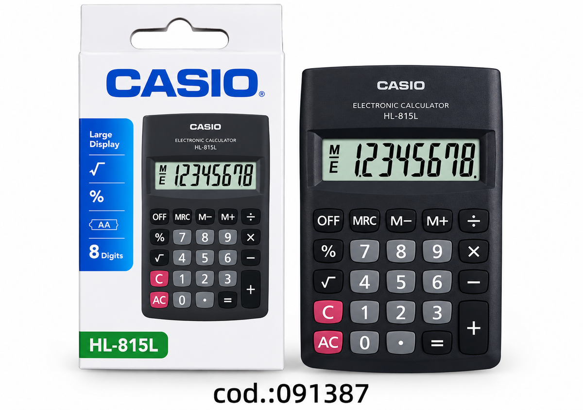 Calculadora Electrónica CASIO HL-815L de 8 Dígitos