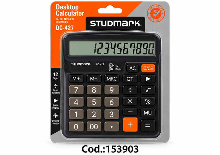 Calculadora de Escritorio STUDMARK DC-427 de 12 Dígitos