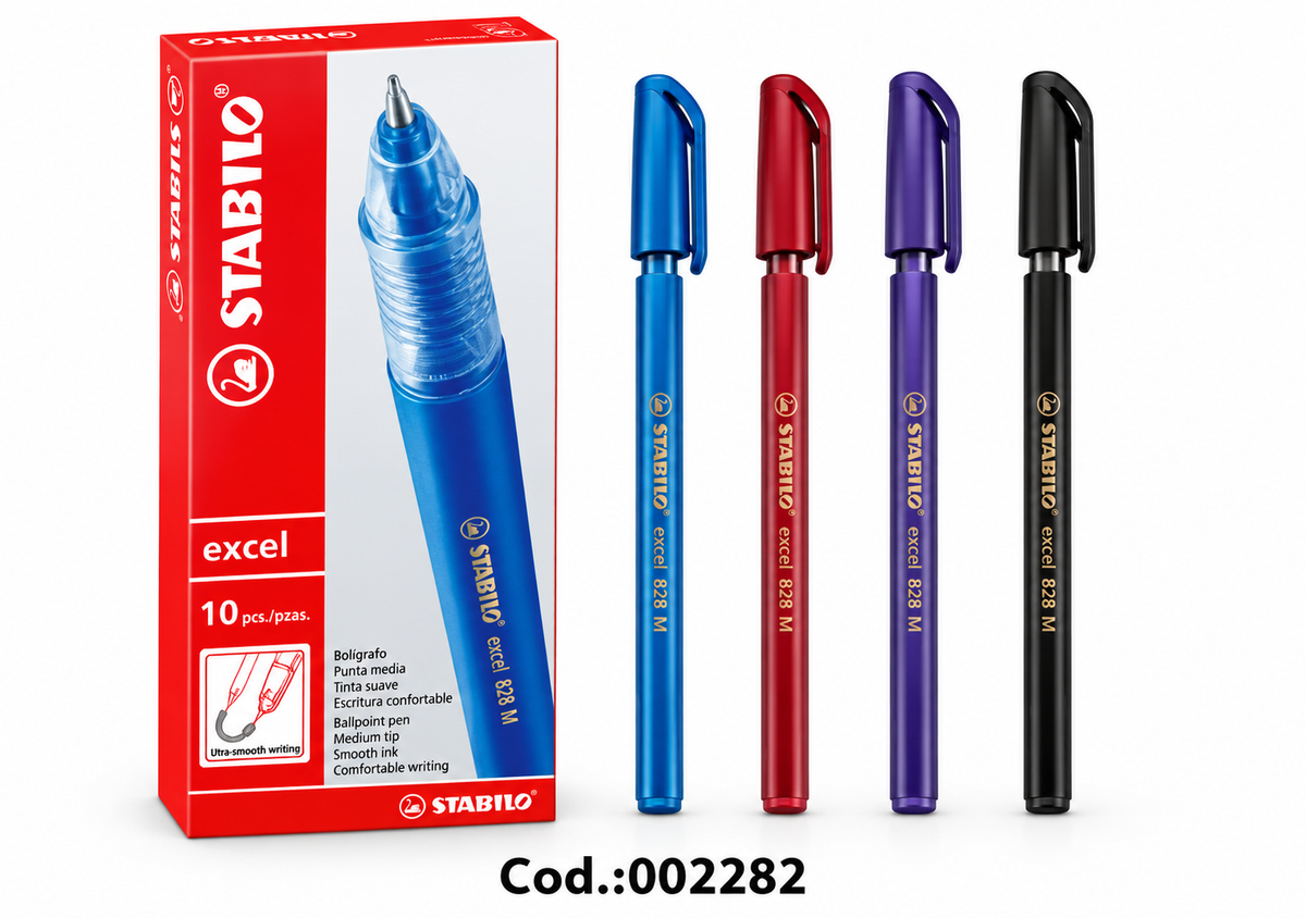 Bolígrafo STABILO Excel 828 M Punta Media