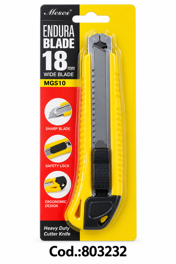 Cúter de Uso Pesado Endura Blade 18 mm