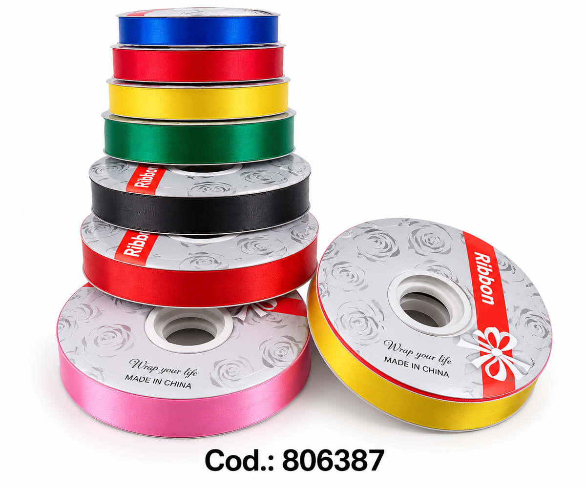 Cinta de Raso Satinada Ancha – Varios Colores  Código: 806387