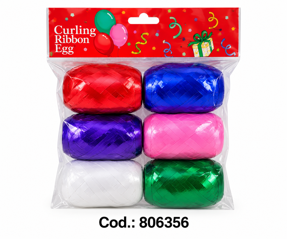 Set de Cinta Curling para Regalos – 6 Colores