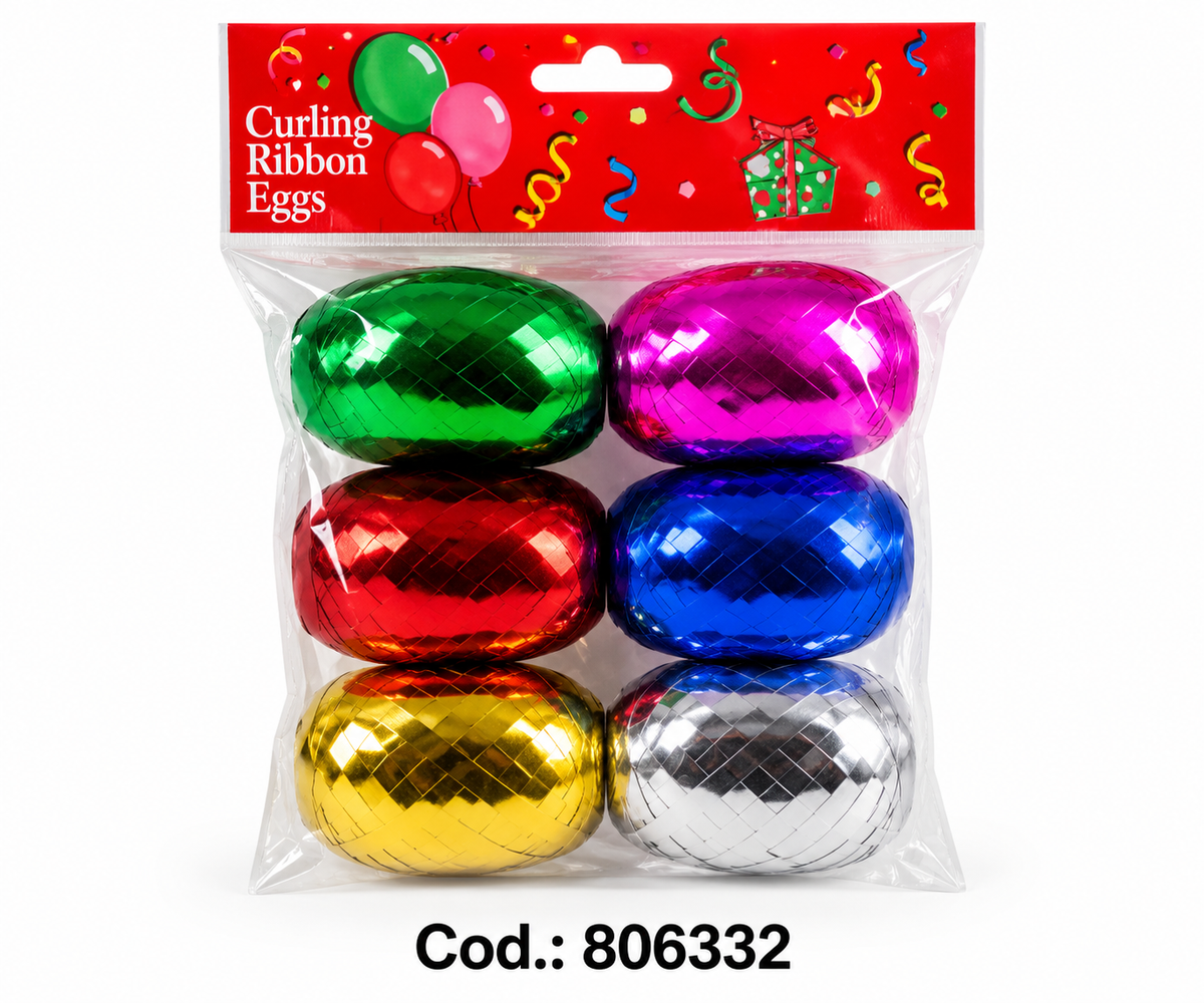 Set de Cintas Curling Metálicas – 6 Colores