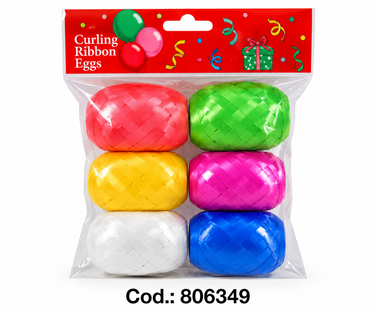 Set de Cintas Curling para Regalos – 6 Colores