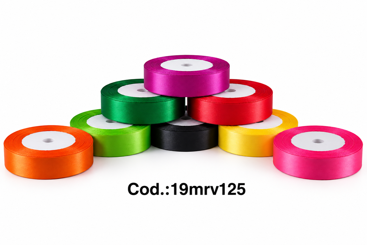 Cinta de Raso Satinada – Colores Variados