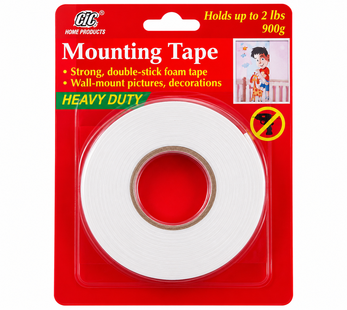 Cinta Adhesiva Doble Cara de Espuma – Heavy Duty