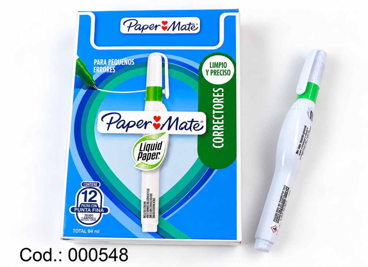 Corrector Líquido Paper Mate Liquid Paper Punta Fina