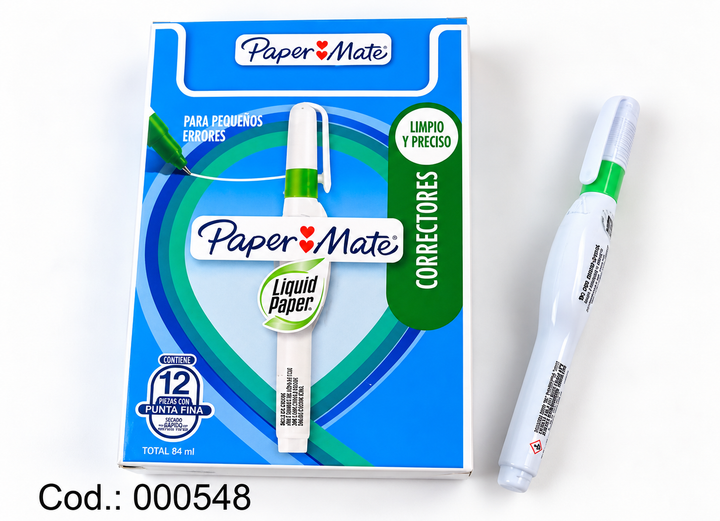 Corrector Líquido Paper Mate Liquid Paper Punta Fina