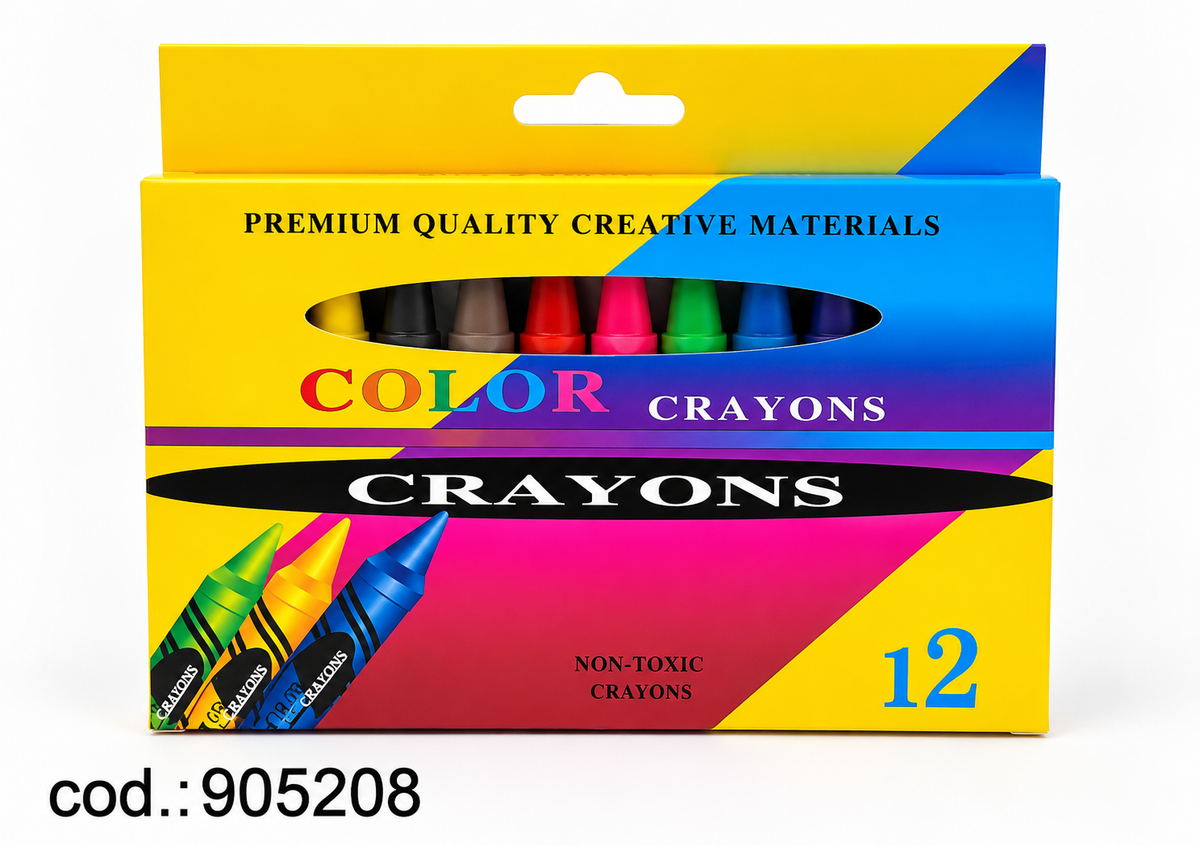 Crayones de Colores – 12 Unidades