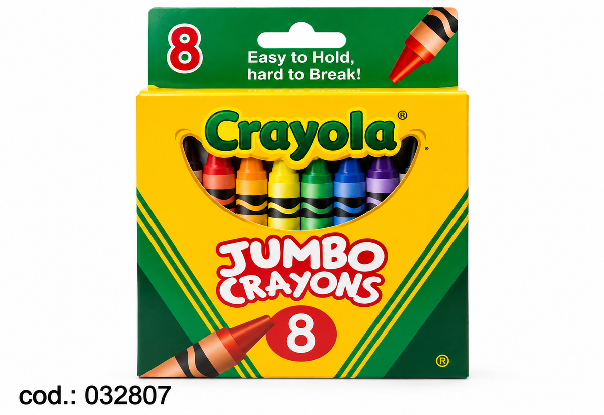 Crayola Jumbo Crayons – 8 Colores