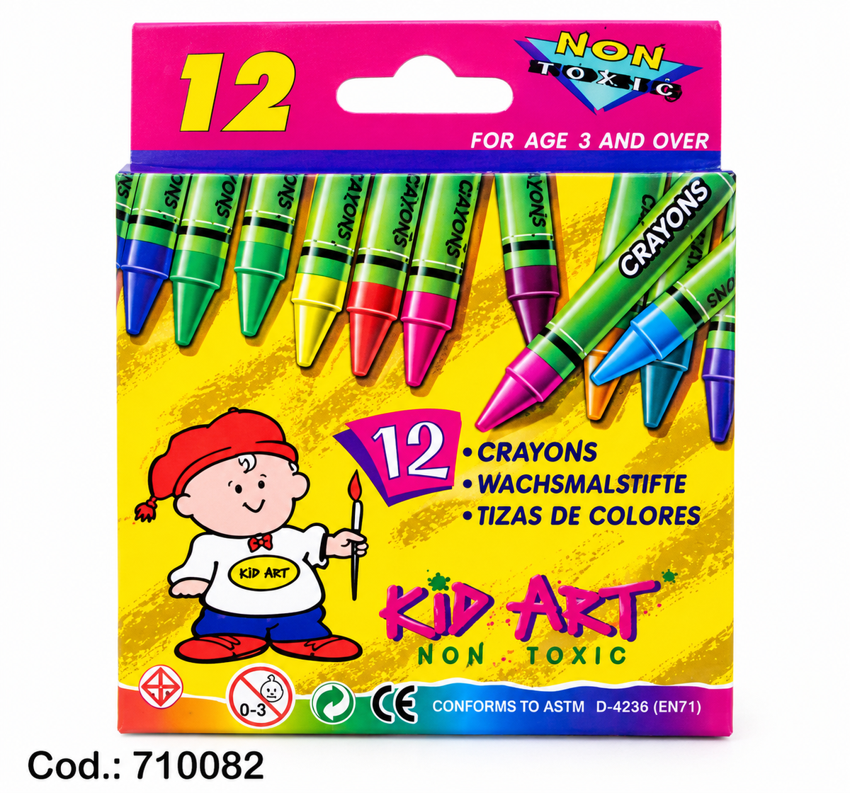 Crayones Kid Art – 12 Colores