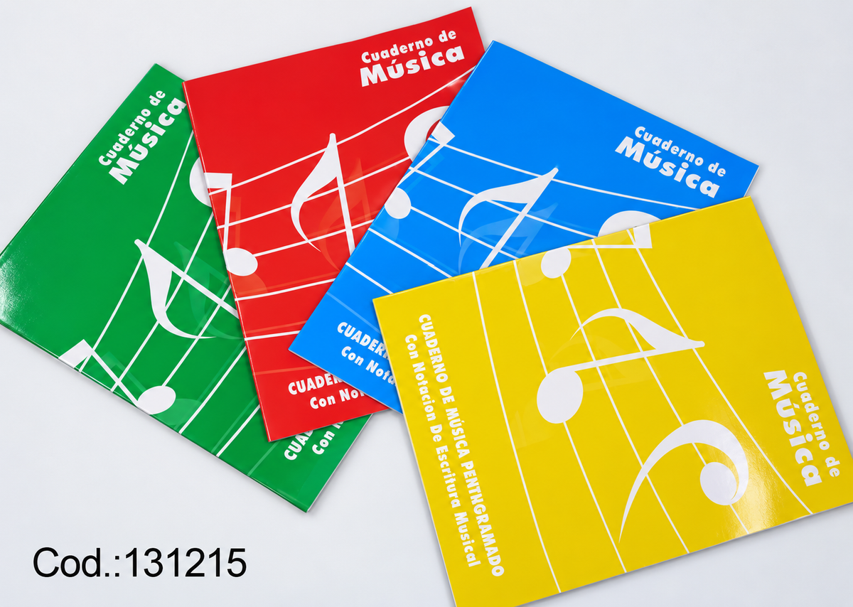 Cuaderno de Música Pentagramado