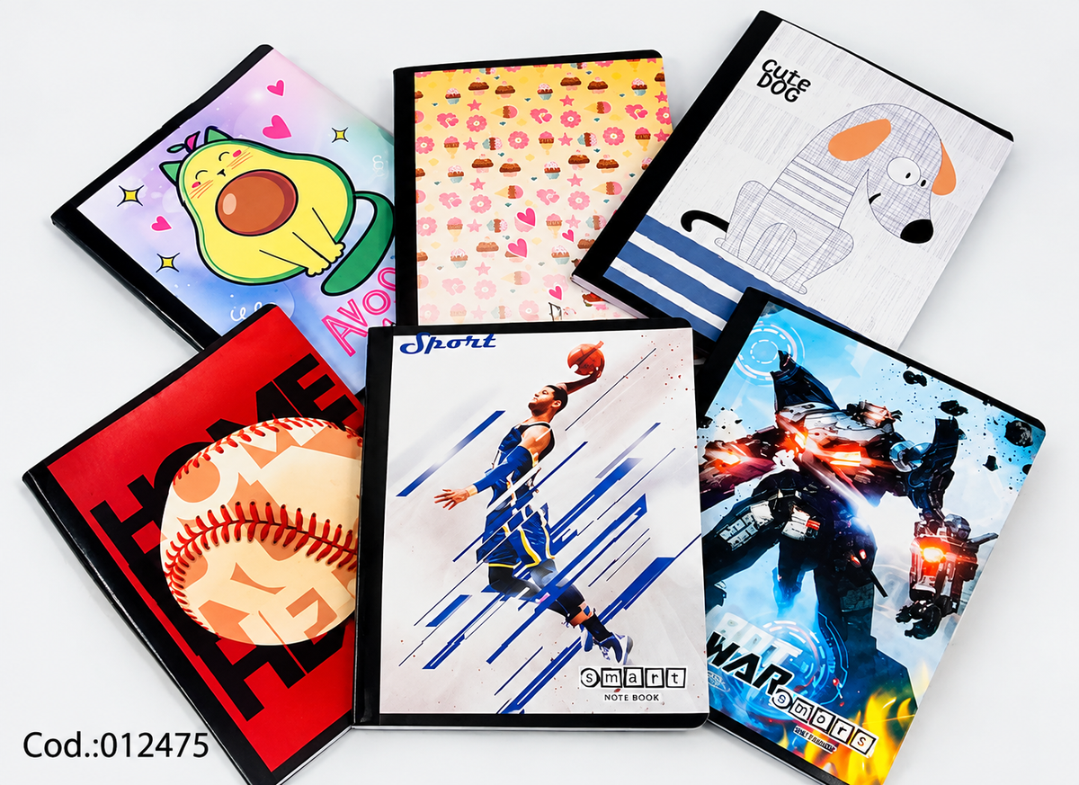 Cuaderno Escolar Diseños Surtidos