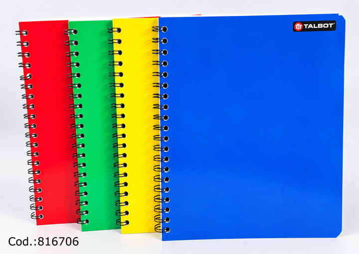 Cuaderno Espiral Talbot Colores Surtidos