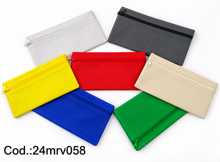 Estuche Escolar con Cierre – Colores Variados