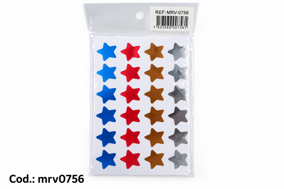 Stickers de Estrellas de Colores